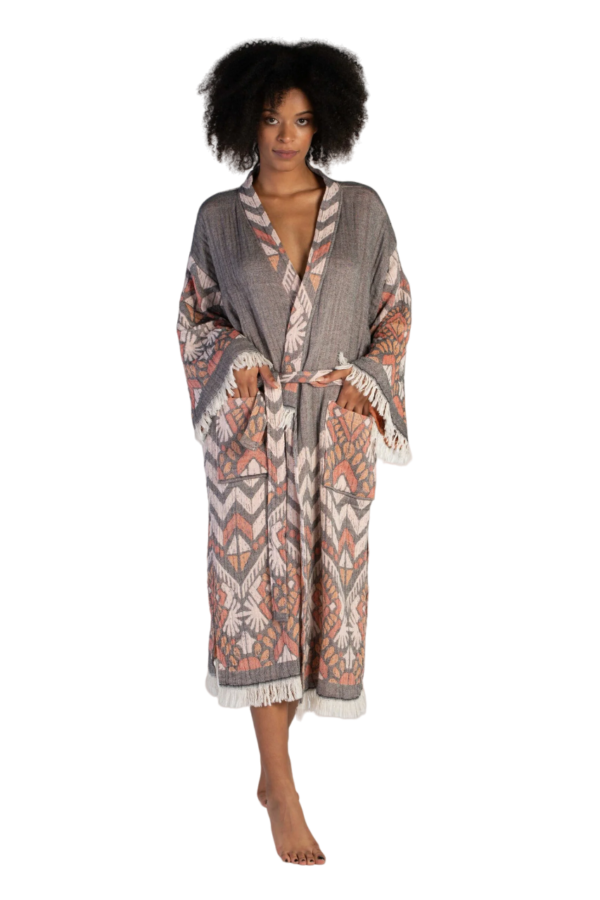 Kerra Cotton Bath Robe, Nightwear, Dressing Gown