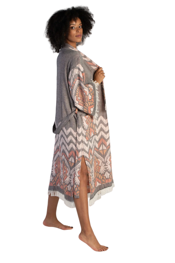 Kerra Cotton Bath Robe, Nightwear, Dressing Gown - Image 2