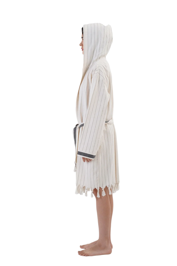 Marmaris Hooded Cotton Bath Robe, Nightwear, Dressing Gown - Image 5