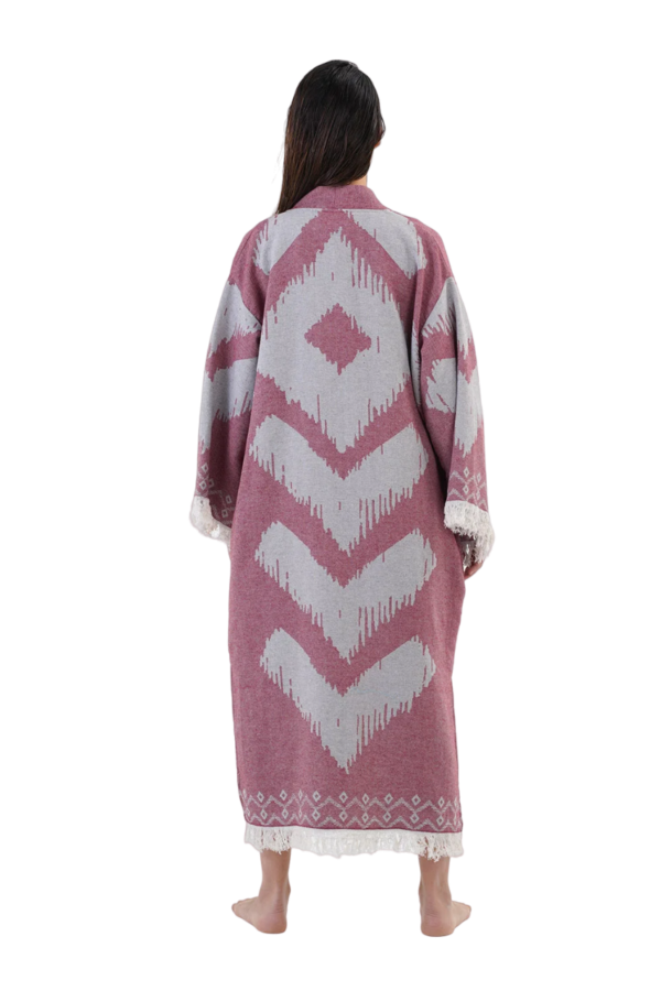 Kehribar Cotton Bath Robe, Nightwear, Dressing Gown - Image 2