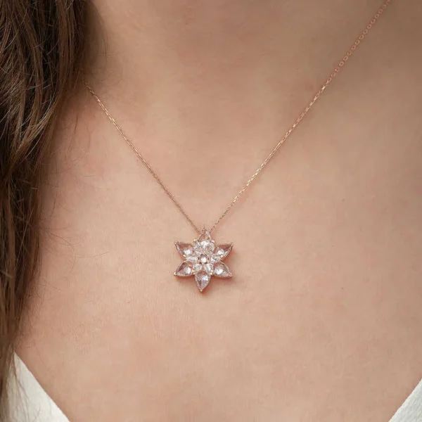 Elegant White Lotus Flower Necklace – Bestselling Women’s Jewelry On Enxh - Image 2