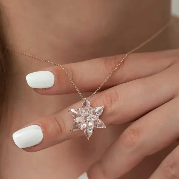Elegant White Lotus Flower Necklace – Bestselling Women’s Jewelry On Enxh