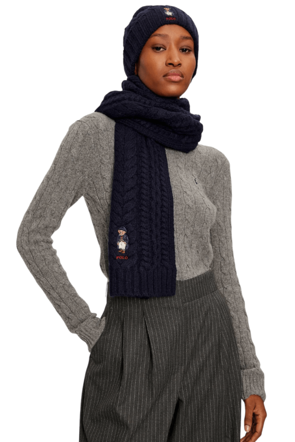 Polo Ralph Lauren Unisex Polo Bear Wool Scarf